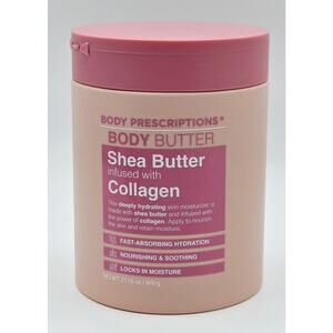 Body Prescriptions Body Butter- Shea Infused with Collagen- 21.16 oz NEW